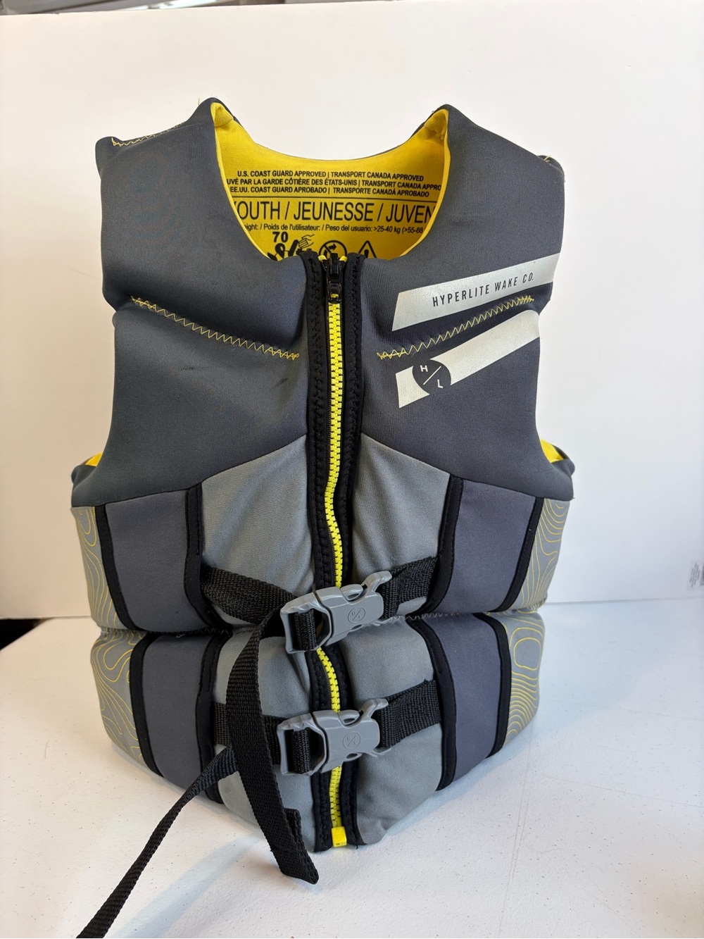 Hyperlite Youth Life Jacket Vest Swimming Flotation PFD 25-40 kg 55-88 lbs Zip